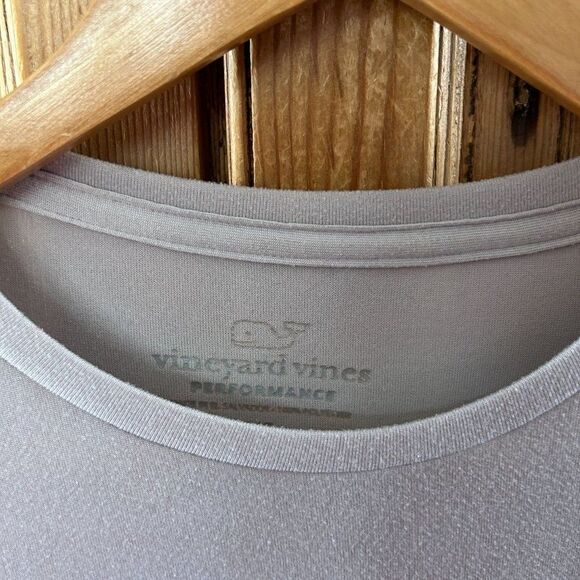 Vineyard Vines X-Small Shirt‎ Gray Blue Sword Fish Desgin Long Sleeve Crewneck - Picture 4 of 8